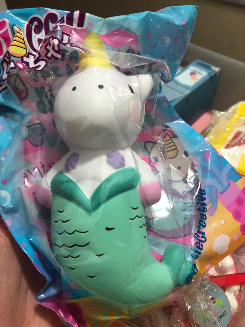 Unicorn shop mermaid squishy