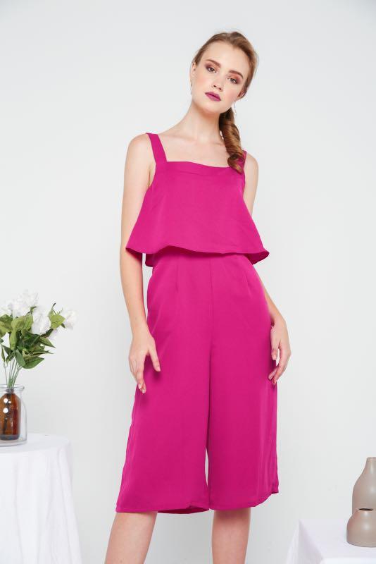 jumpsuit magenta