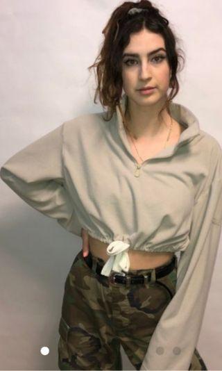 Vintage cropped Calvin Klein fleece