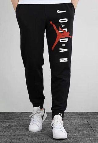 RED BLACK AND WHITE AIR JORDAN PANTS