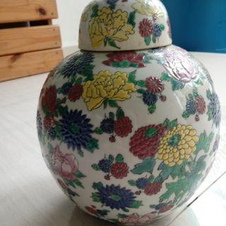 Vintage Porcelain Ginger Jar