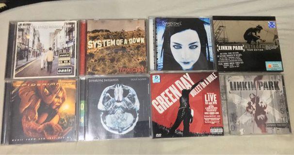 Assorted music CDS $5 each. Linkin park, Oasis, Spider-Man 2 OST