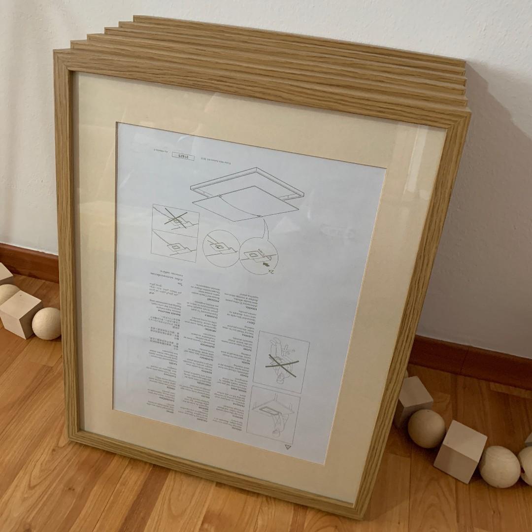 6 x Ikea Hovsta Picture Frames 40x50cm