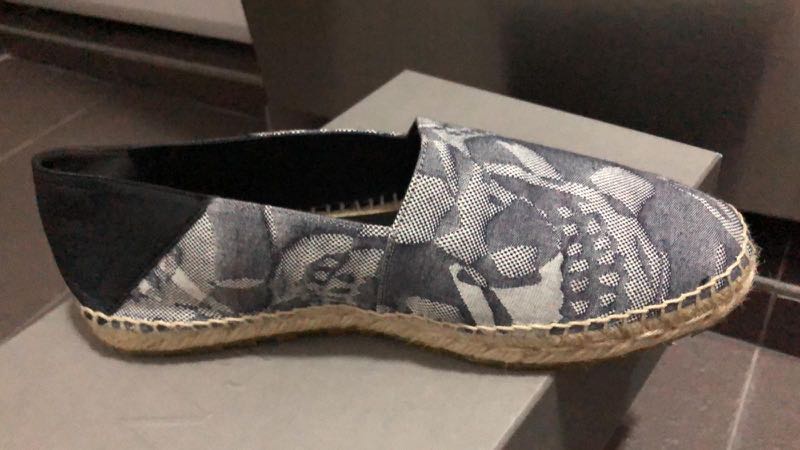 Alexander McQueen Grey Skull Espadrille Men s Fashion Footwear
