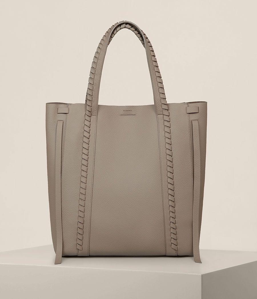AllSaints Gray Ray North South Tote Women s Fashion Bags