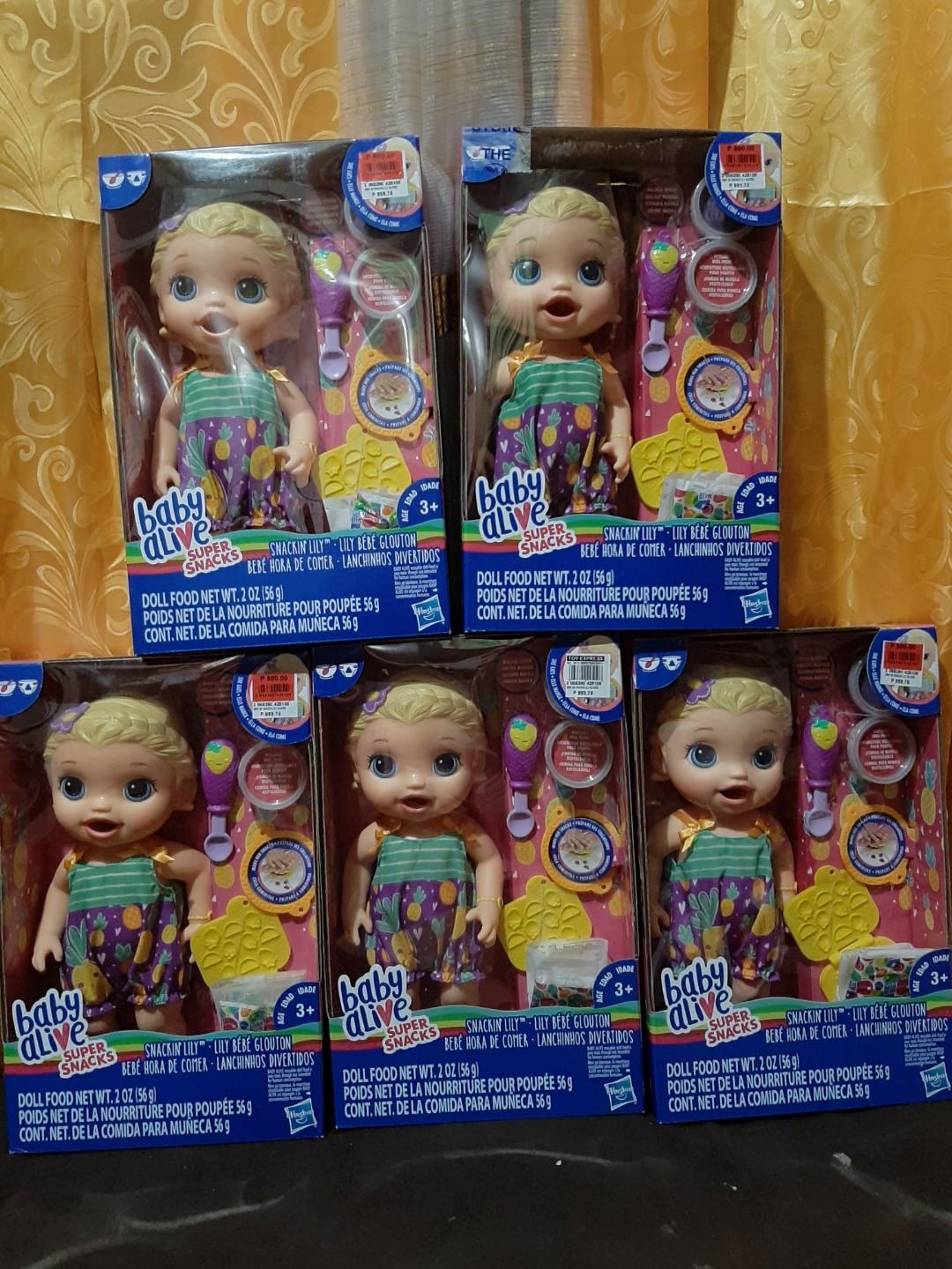Authentic Baby Alive Blonde Snackin Lily Hobbies Toys Toys Games On Carousell