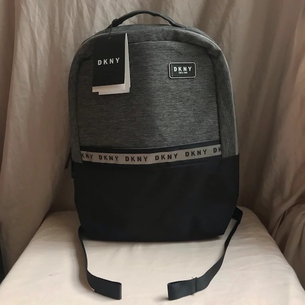 dkny grey backpack