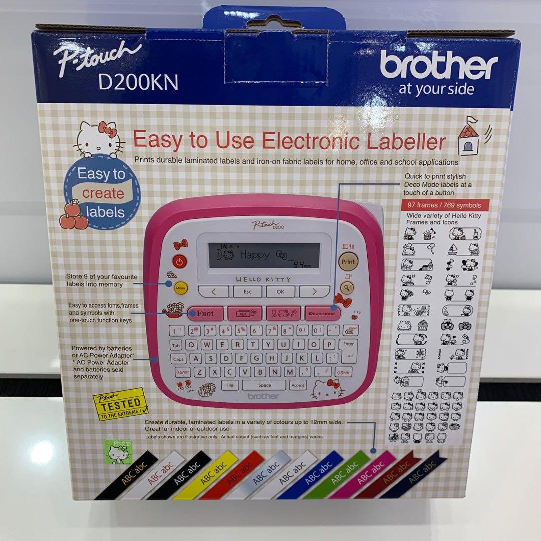 Brother Labeller PT-D200KN HELLO KITTY Portable Label Printer ...
