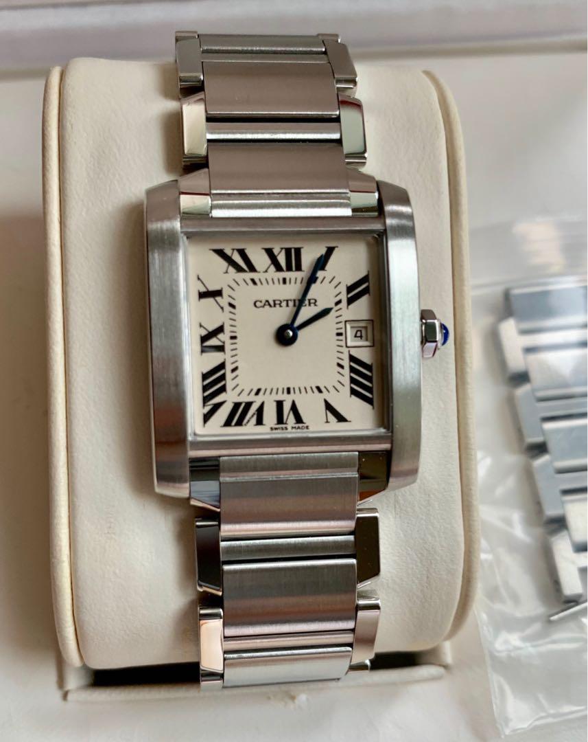 Cartier Midsize Tank Francaise Date W51011Q3