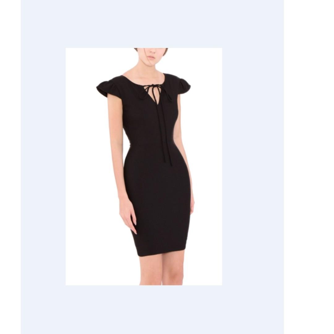dark green work dress