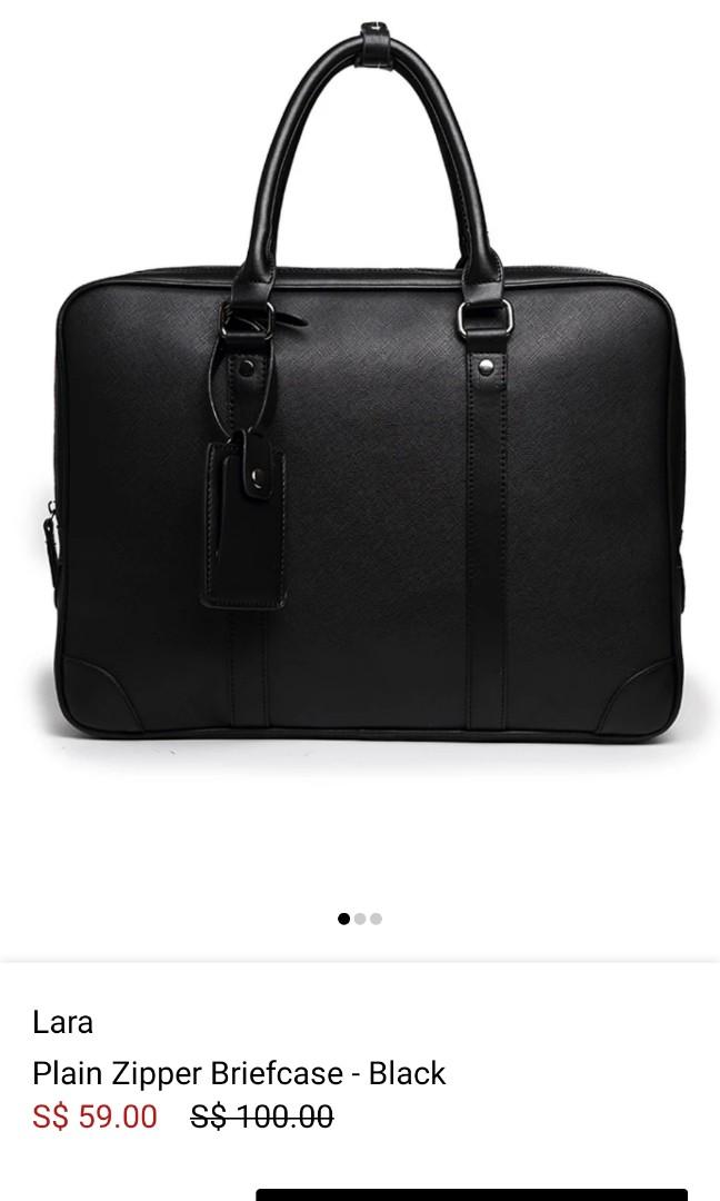 Lara plain zipper mens briefcase bag Men s Fashion Bags Briefcases on Carousell