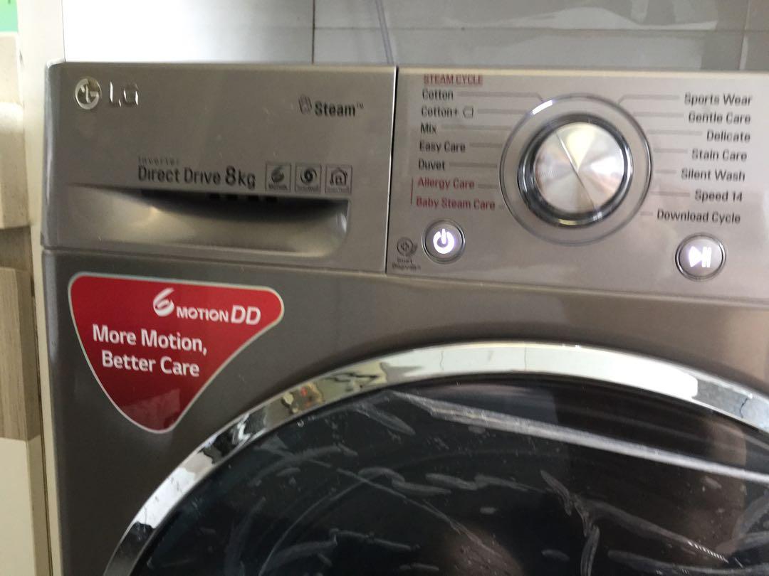 LG Front Load Washing Machine model FC1408S3E (8kg), TV & Home