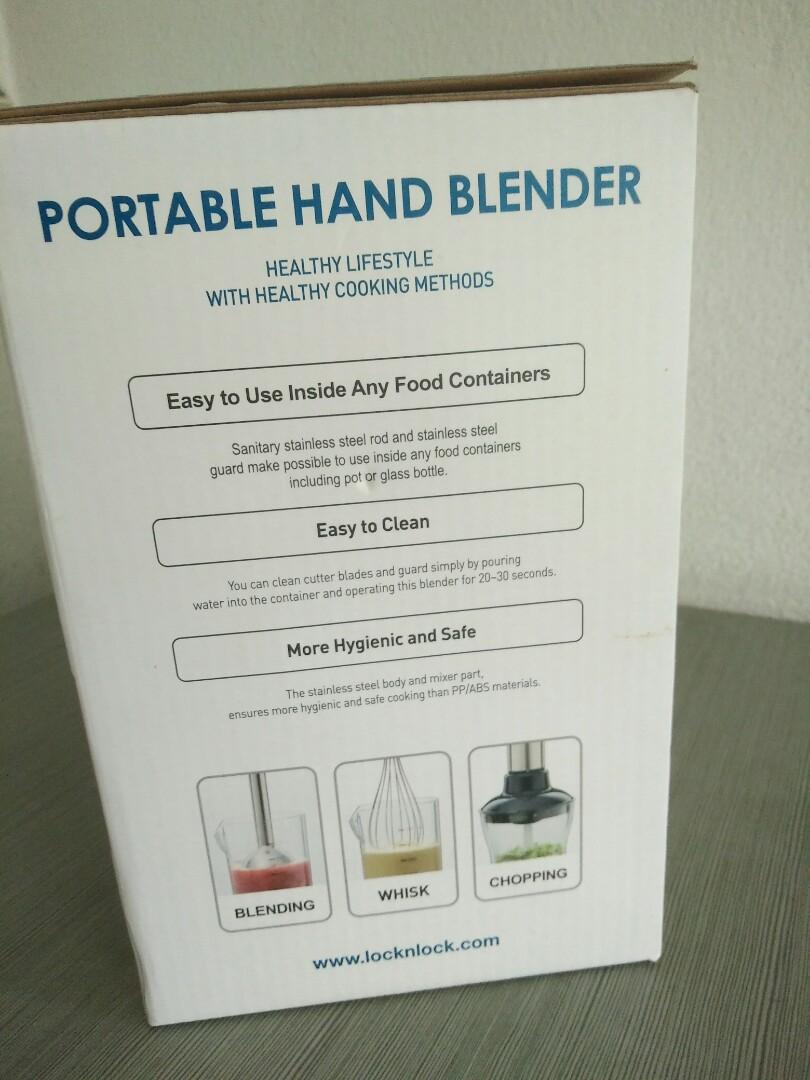 Lock&Lock Portable Hand Blender, TV & Home Appliances, Kitchen