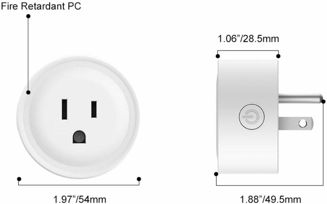 M1057 Smart Plug WiFi Smart Outlet Works with Alexa Google