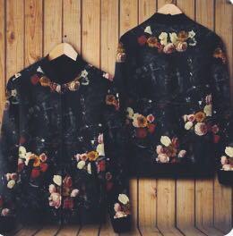 Mens floral track jacket hotsell
