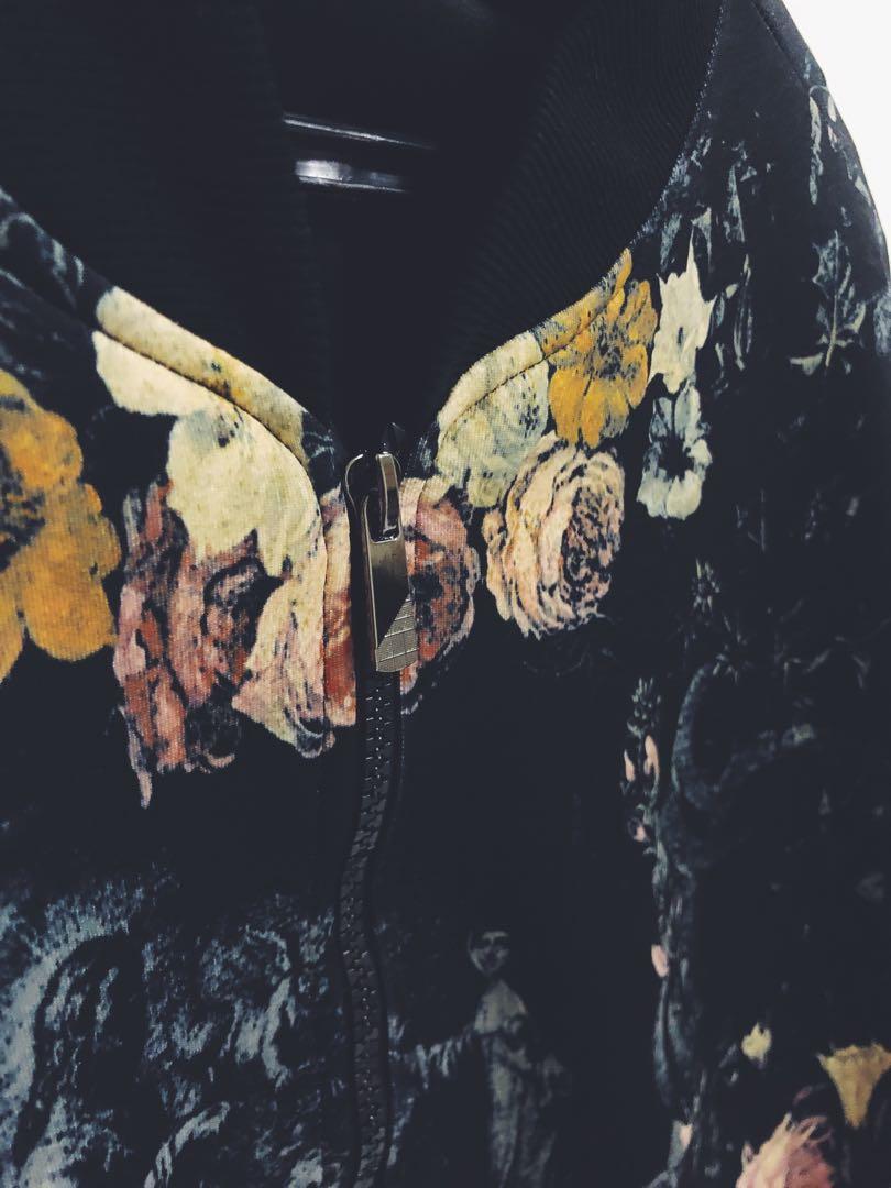 Mens floral track jacket hotsell