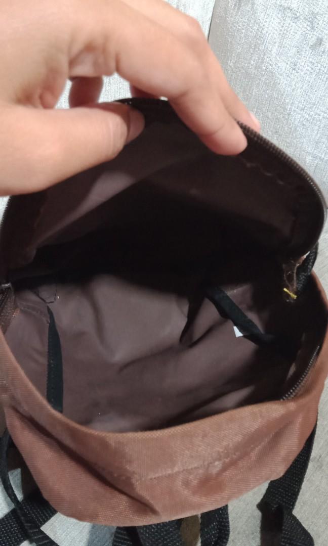 mini backpack long sling (Category: Backpacks) located in Cavite. Submitted by crizza16 (Listing ID 265972348, Image 3). Description: cute with ballpen stains.