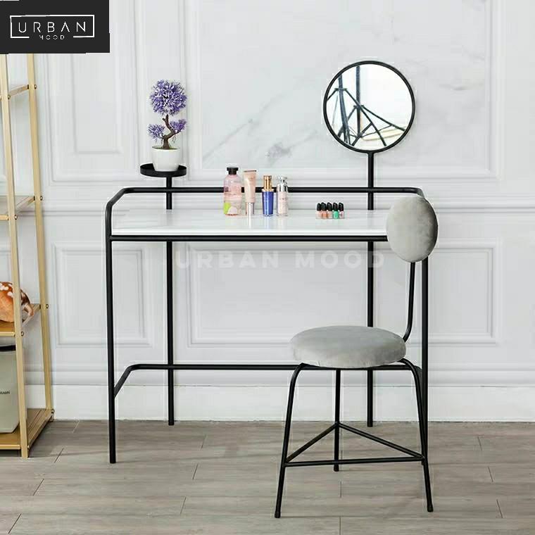 Mink dressing deals table chair