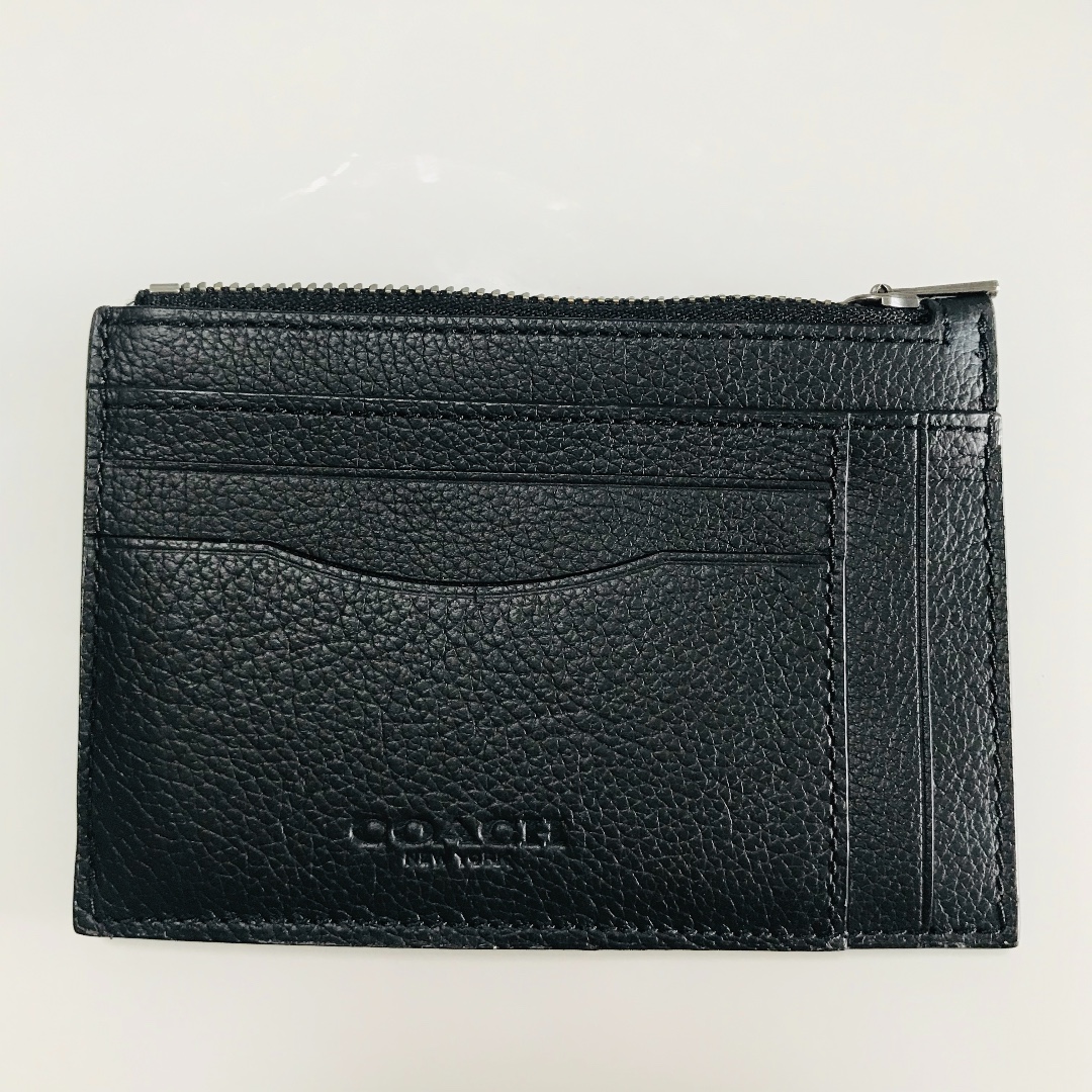 Coach Multiway Zip Card Case in Black, Men's Fashion, Watches