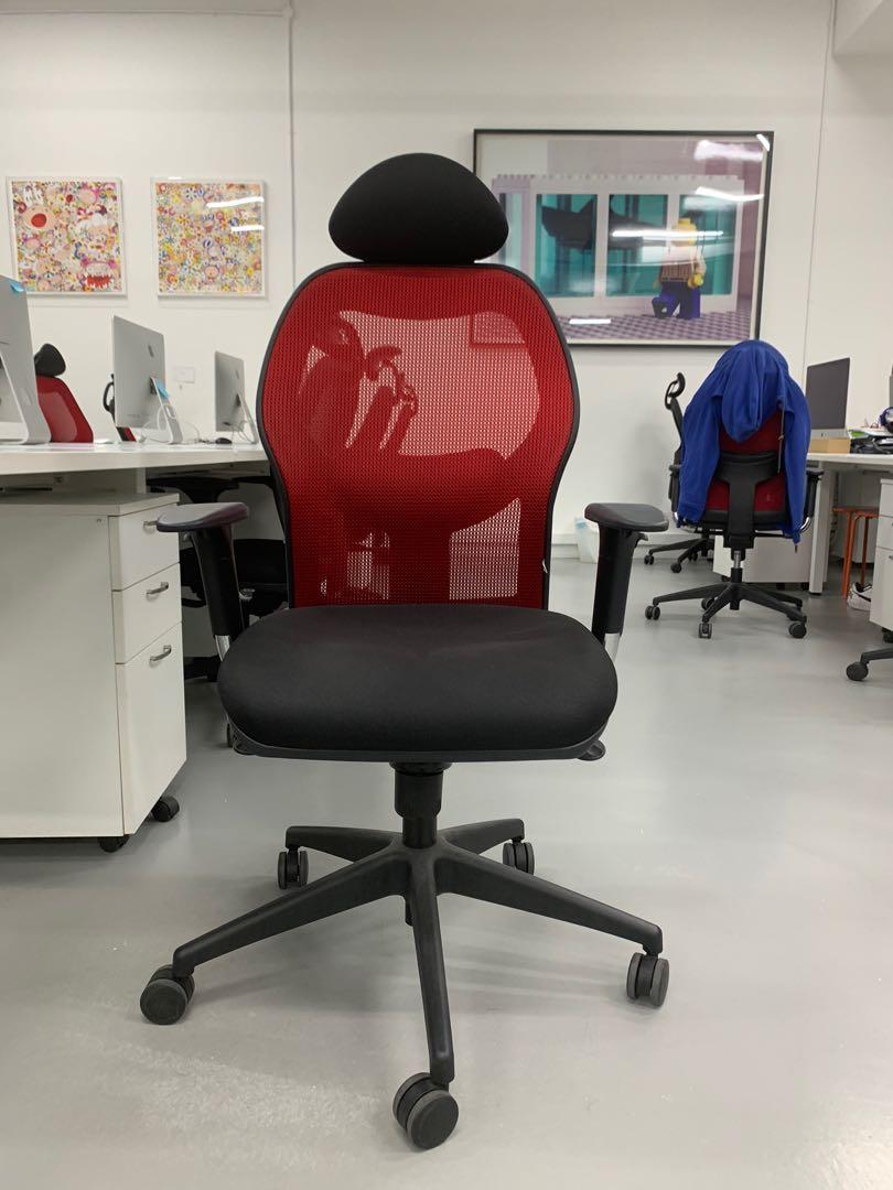 Office furnitures table, chair and pedestal, Furniture & Home Living