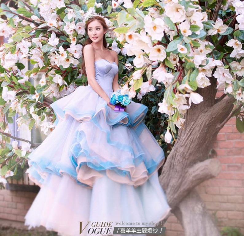 Pre order unicorn wedding bridal prom evening dress gown photoshoot RB1549