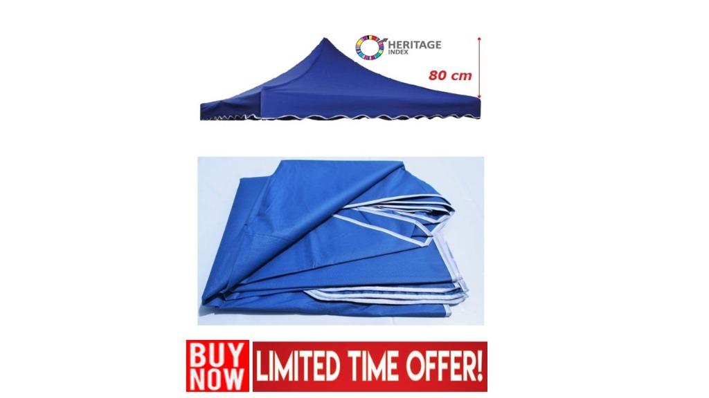PVC Canvas Canopy Only 10ft x 10ft Roof 80cm Market Canopy Night Bazaar