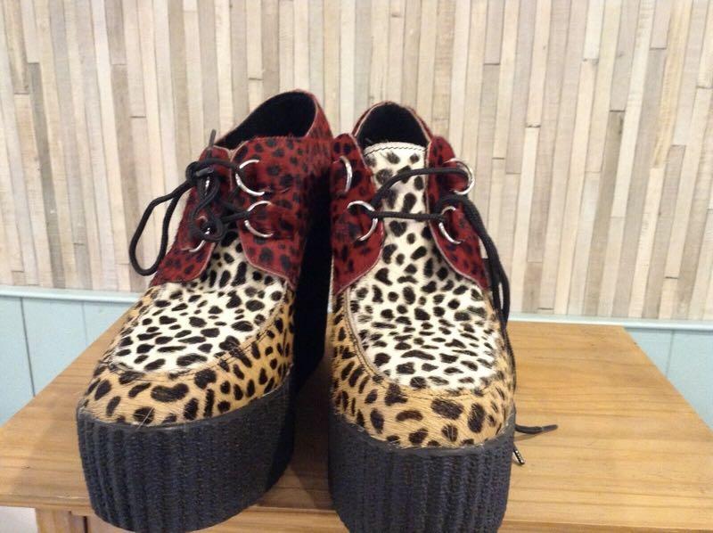 cheetah print wedge shoes