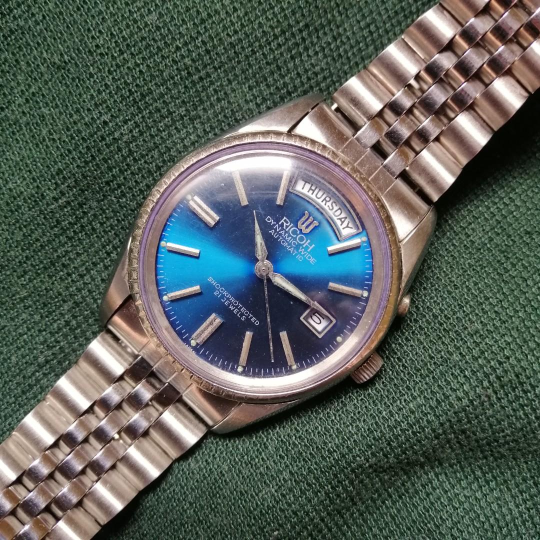 Ricoh President 1970s Vintage Watch Antiques Vintage Watches Jewelry On Carousell Citizen men's quartz stainless steel and leather casual watch, color:brown (model: ricoh president 1970s vintage watch