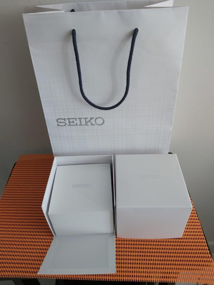 Seiko Watch Box & Paper Bag, Everything Else on Carousell