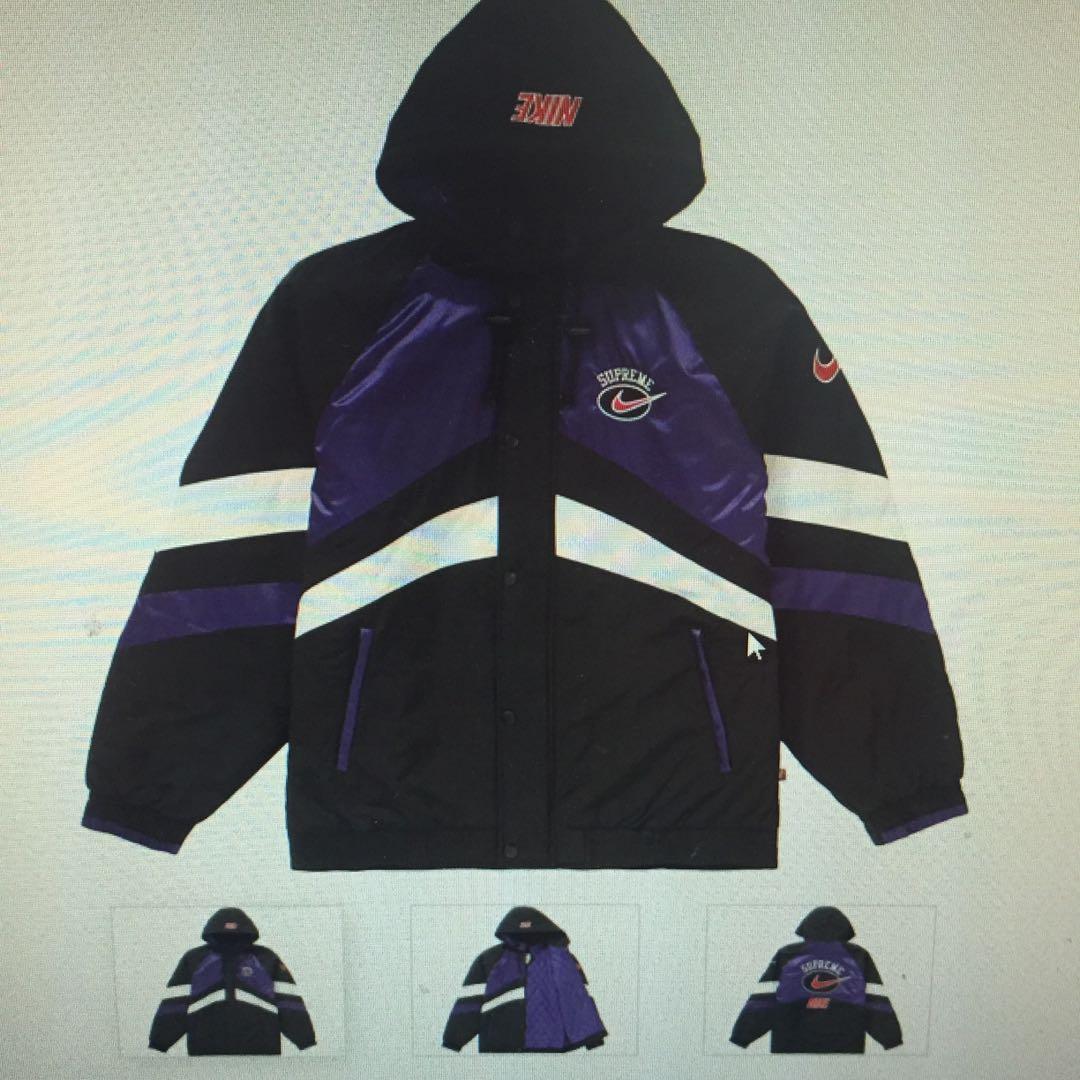 Nike supreme jacket purple best sale