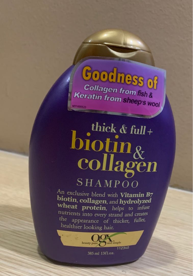 Thick and full biotin collagen shampoo, Beauty & Personal Care, Hair on