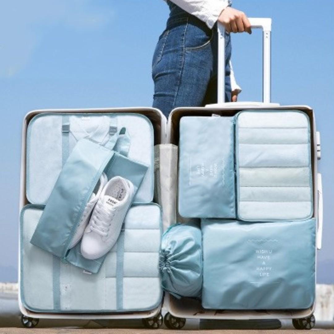 Travel Organizer Set Storage Bags, Suitcase, Foldable Clothes