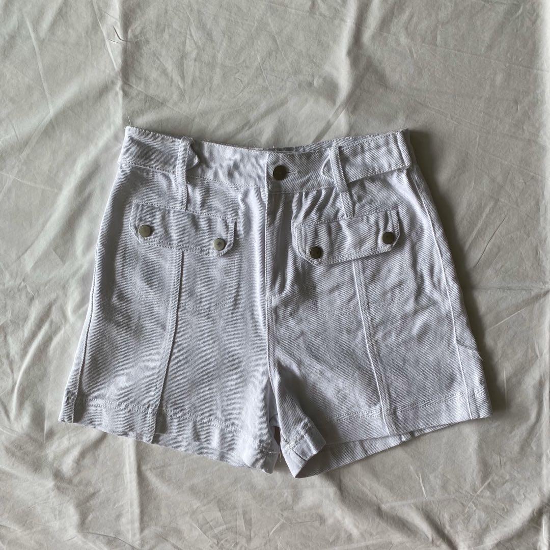 White utility shorts deals