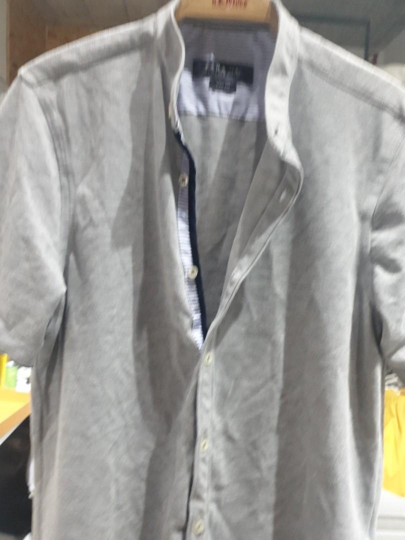 zara grandad shirt