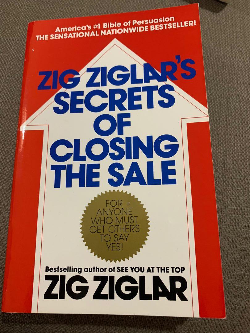 Zig Ziglar S Secrets Of Closing The Sale Hobbies Toys Books Magazines Children S Books On Carousell