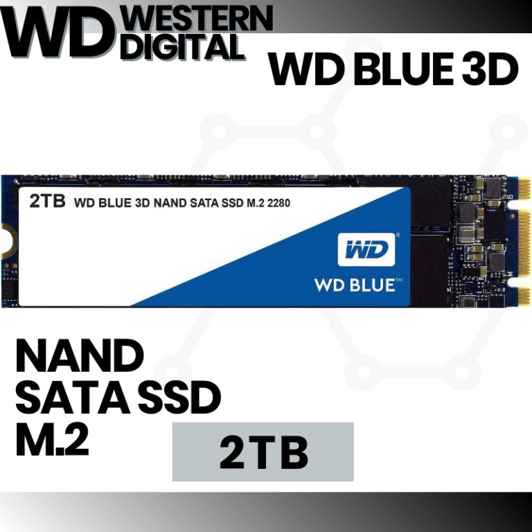 Same Day Delivery Wd Blue 3d Nand 2tb Internal Pc Ssd Sata Iii Electronics Computer Parts Accessories On Carousell