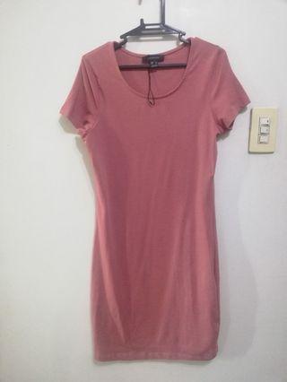 Atmosphere pink stretch material dress