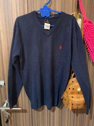 MAN POLO SWEATER navy size S