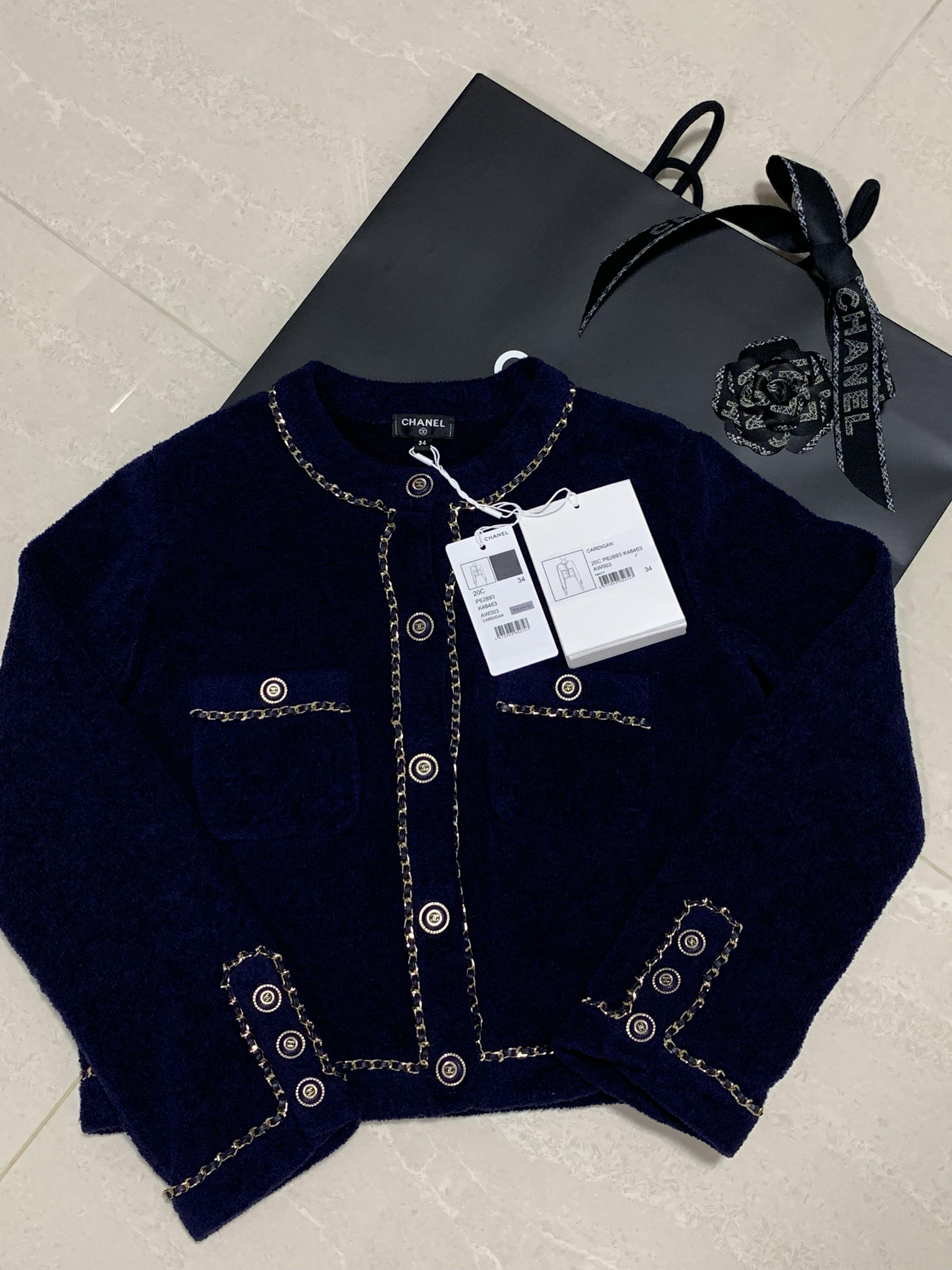 20C Chanel Cardigan, Luxury, Apparel on Carousell