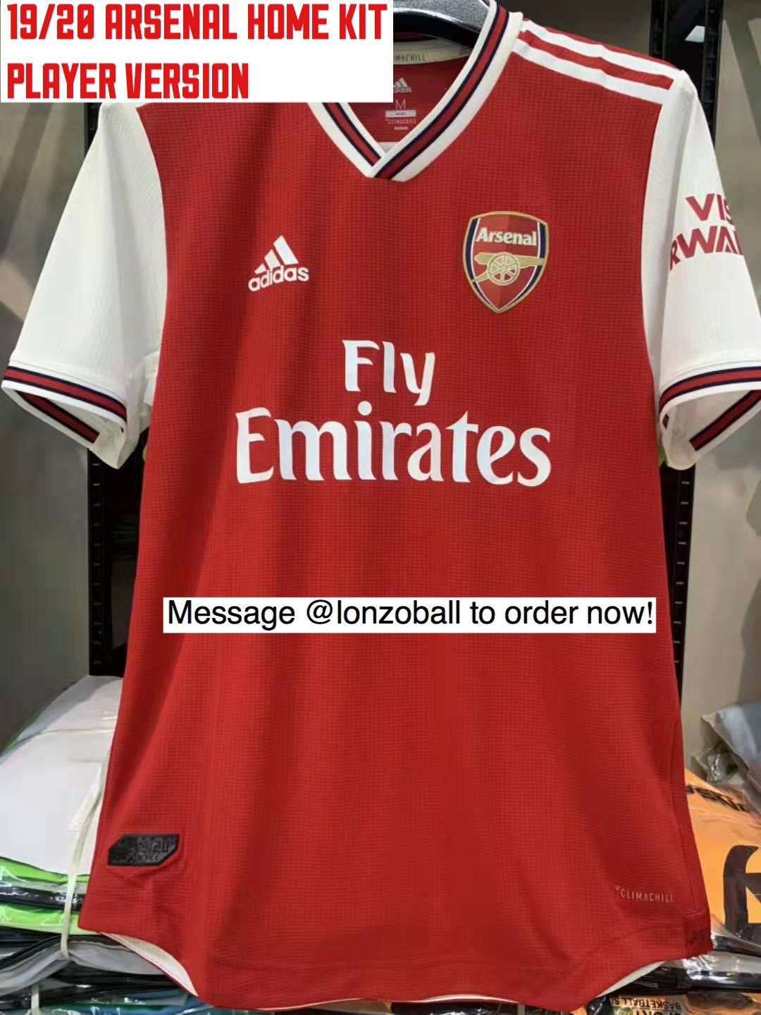 New Arsenal Home Kit 19 20 Arsenal Jersey 19 20 Arsenal Kit Sports Sports Apparel On Carousell