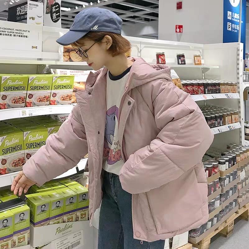 Simple Cute Korean Winter Jacket Windbreaker Women S Fashion