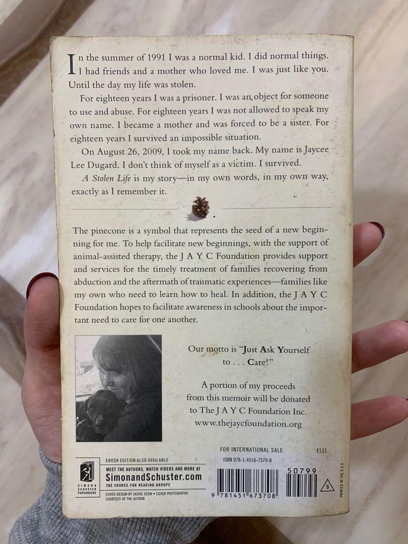 A Stolen Life A Memoir By Jaycee Dugard Books Stationery Non