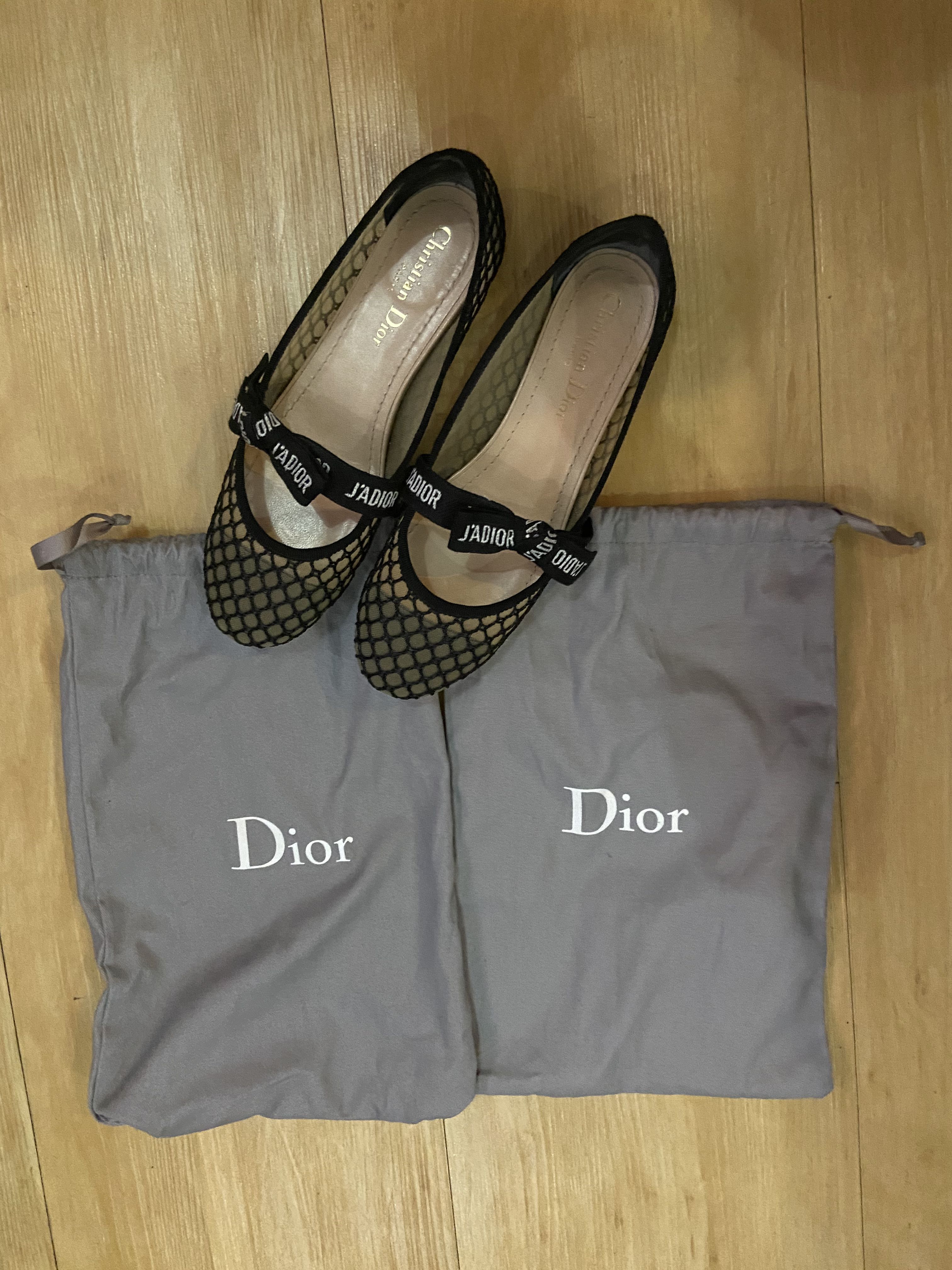 dior mesh flats