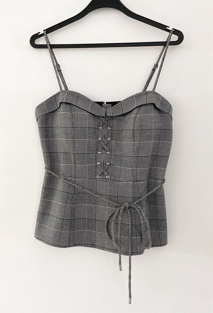 bustier peplum top