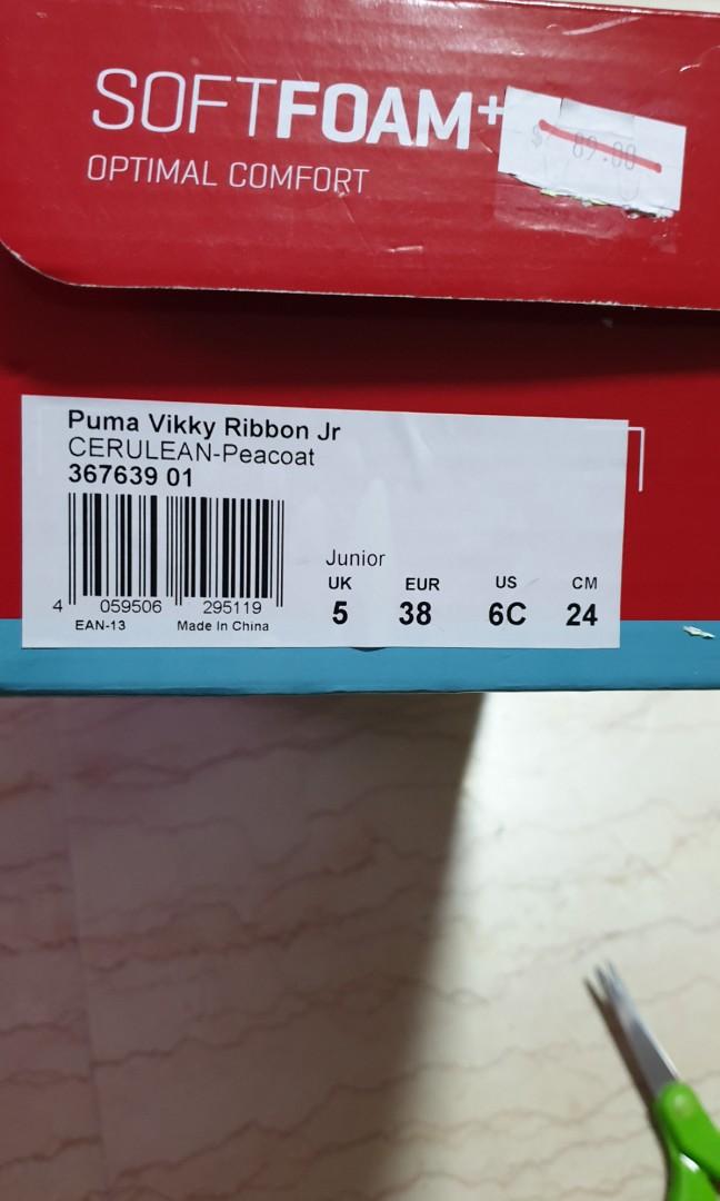 BNIB Puma Vikky Ribbon Jr Women s Fashion Footwear Sneakers on