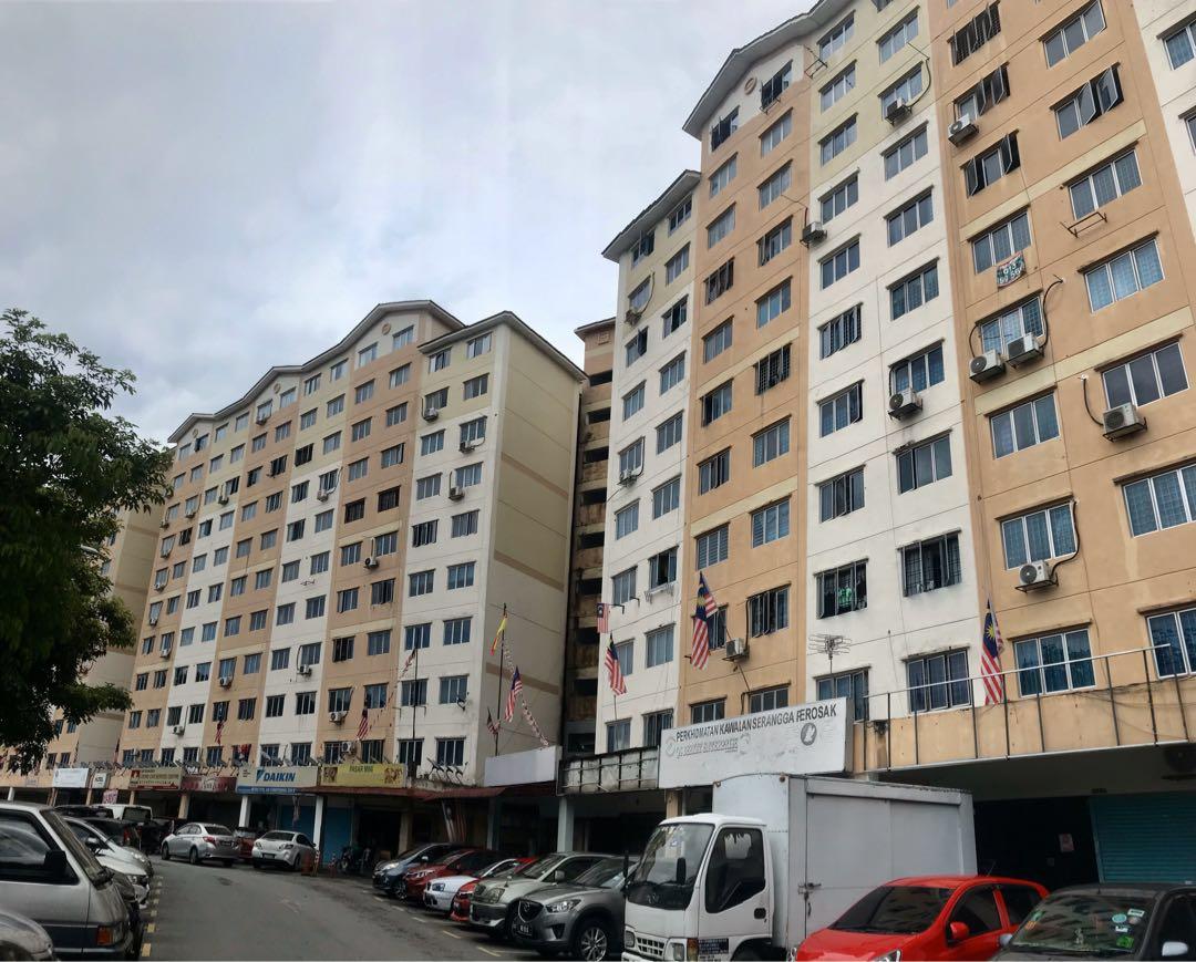 Cemara Apartment, Taman Bukit Segar Cheras (Low Floor, Corner Unit