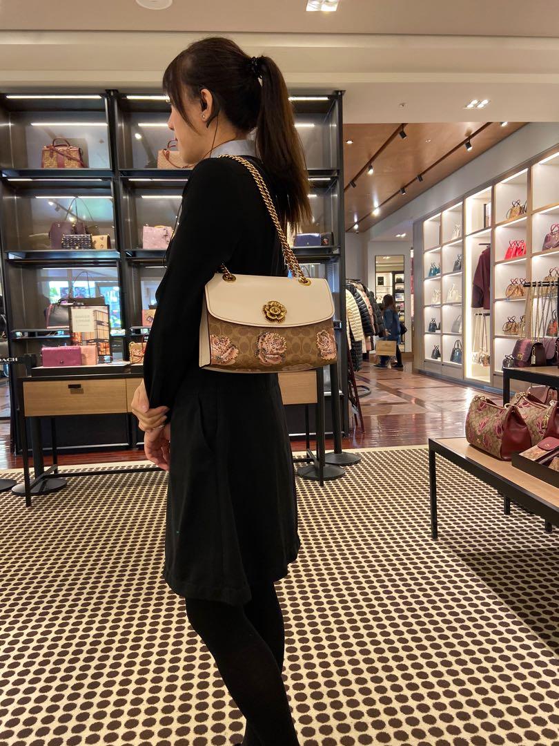 Coach coated canvas signature parker top handle bag on sale