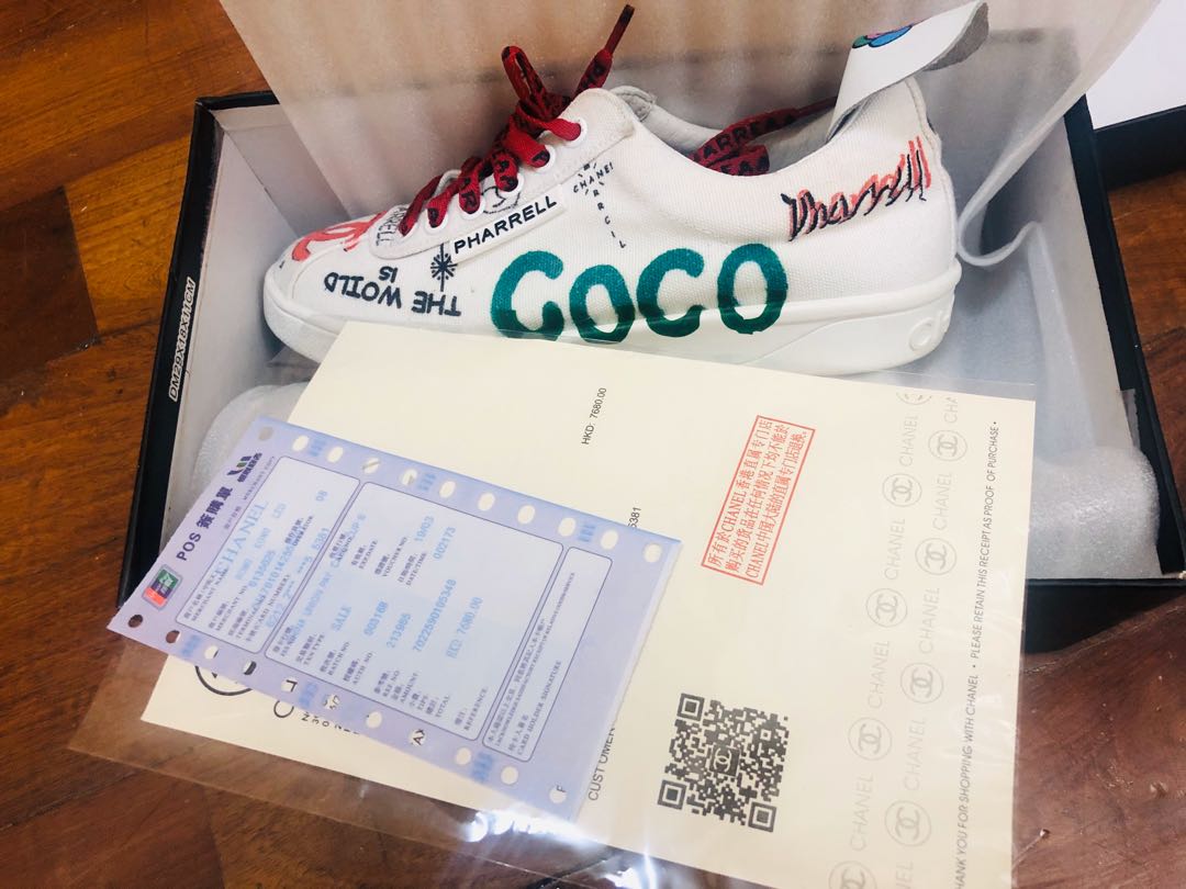 Coco chanel pharrell, Men's Fashion, Footwear, Sneakers on Carousell