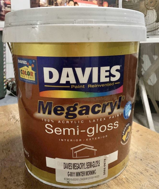 Davies Paint Megacryl Semi Gloss 16 Liters, Furniture & Home Living