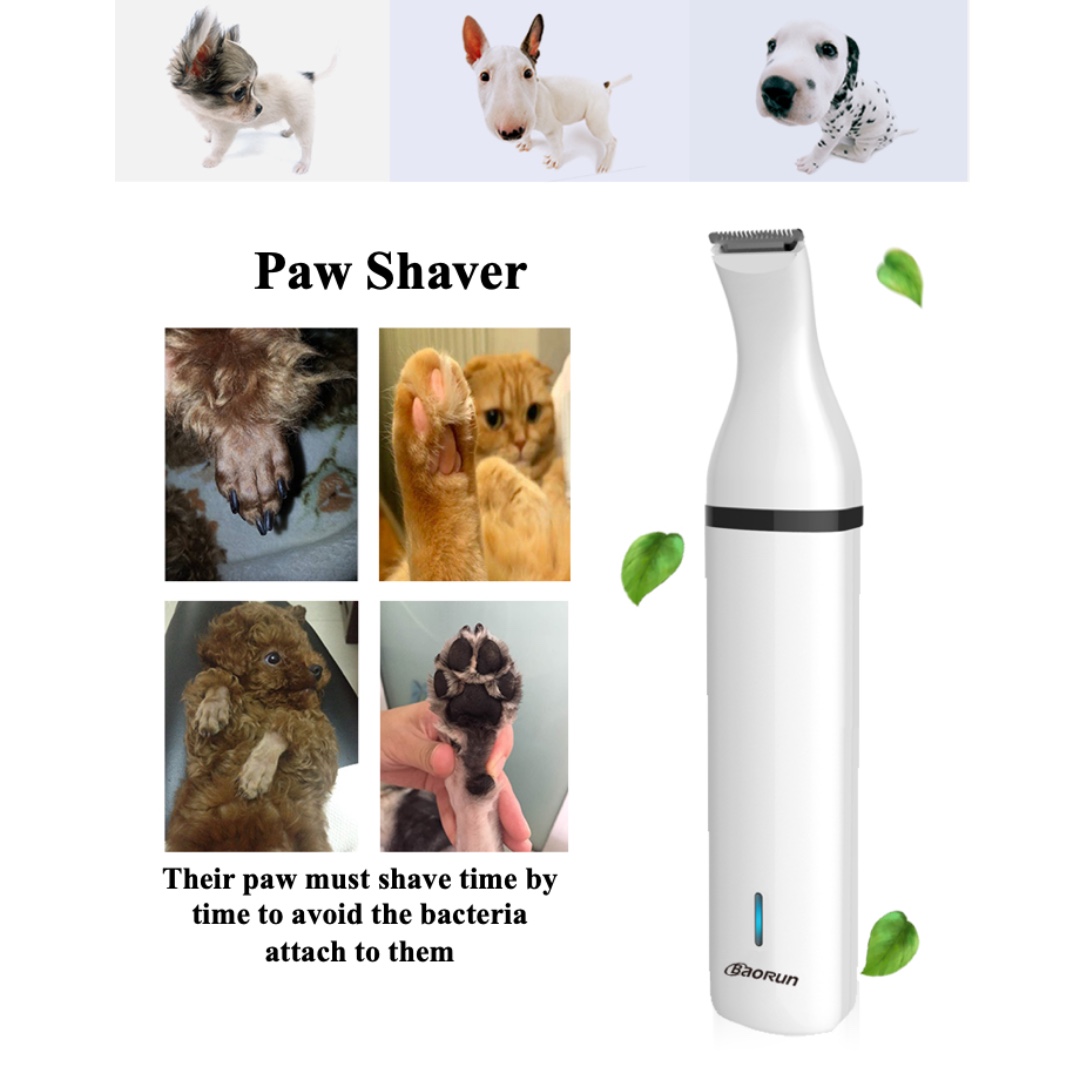BaoRun 3 in 1 Pet Grooming Machine Dog Cat Hair Clipper Paw Nail Grinder Pet Nail Cutters USB Cutting Machine